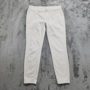 Lila Ryan Jeans Womens 28 White Low Rise Skinny Ankle Jegging Stretch Casual